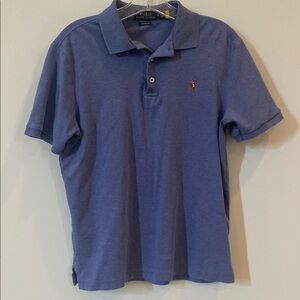 Polo by Ralph Lauren Men's Blue Polo Shirt - Size S